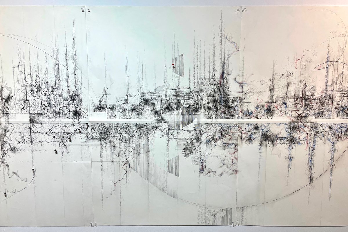 IanAndrewsArt's tweet photo. It's open #sketchbookcollider “Point to Line to Particle”
@TheBeaconMuseum until 24 April Artist talk 15 March 2-4pm booking required. Workshops for #Nationalscienceweek with @kostas_nikolop @BritSciAssoc Thanks #NationalLottery #thankstoyou
#DrawingProjects #sciart #scicomm https://t.co/aoau9J9PJX