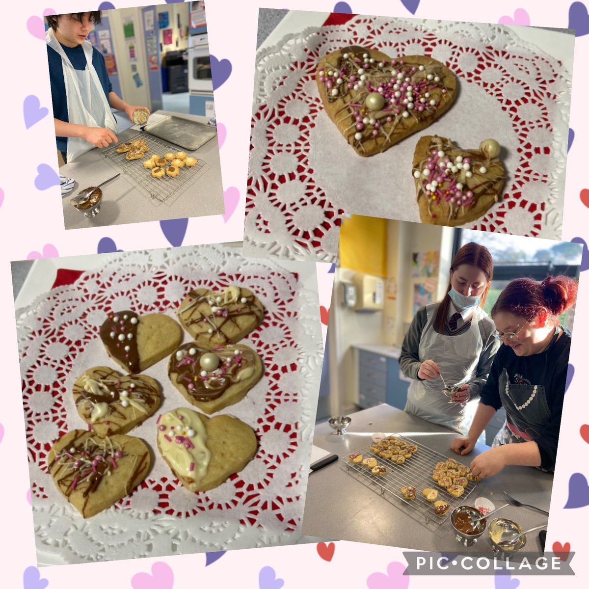 HEOIntegrated's tweet photo. Love is in the air … and so is the smell of Valentine Shortbread, baked and carefully decorated by the year 11 GCSE Food &amp; Nutrition class. 💕💘 #chooseintegration @OIntegrated @KatrinaCrilly https://t.co/CDuYAri8Yi