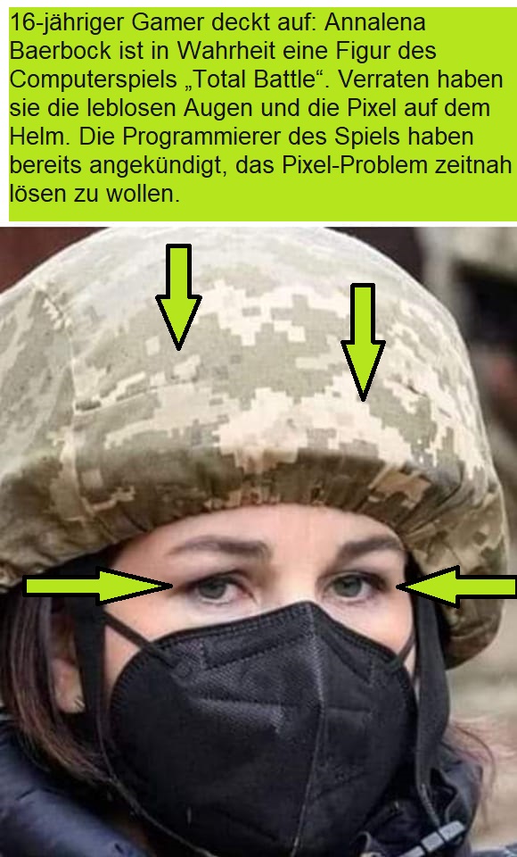 neulandrebellen's tweet photo. Krass!

#Baerbock #Ukrainekrise #TotalBattle https://t.co/4BBM9L8rRS