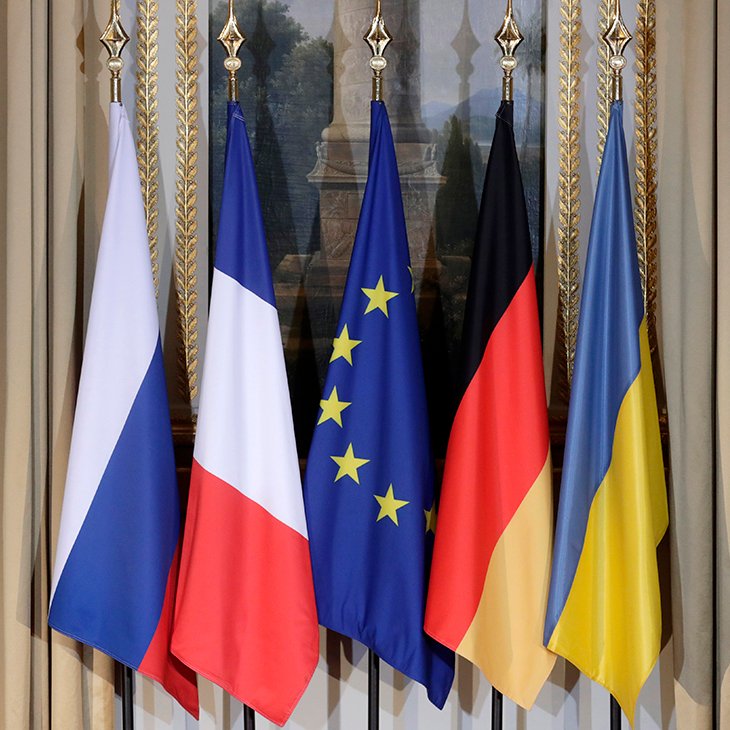 RussianEmbassy's tweet photo. Kremlin spox #Peskov: #NormandyFour🇩🇪🇷🇺🇺🇦🇫🇷 political advisors’ meeting on #Ukraine to take place on February 10. https://t.co/Cy1sUpKWnL