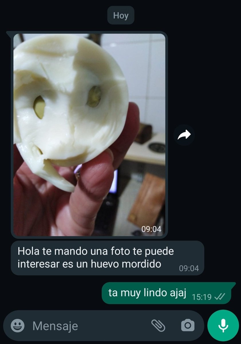 sachiblu3's tweet photo. una de mis suegras me mandó este mensaje a las 9 de la mañana ??????????
Desde esa hora que no supe que contestarle https://t.co/9k0ifm5iVM