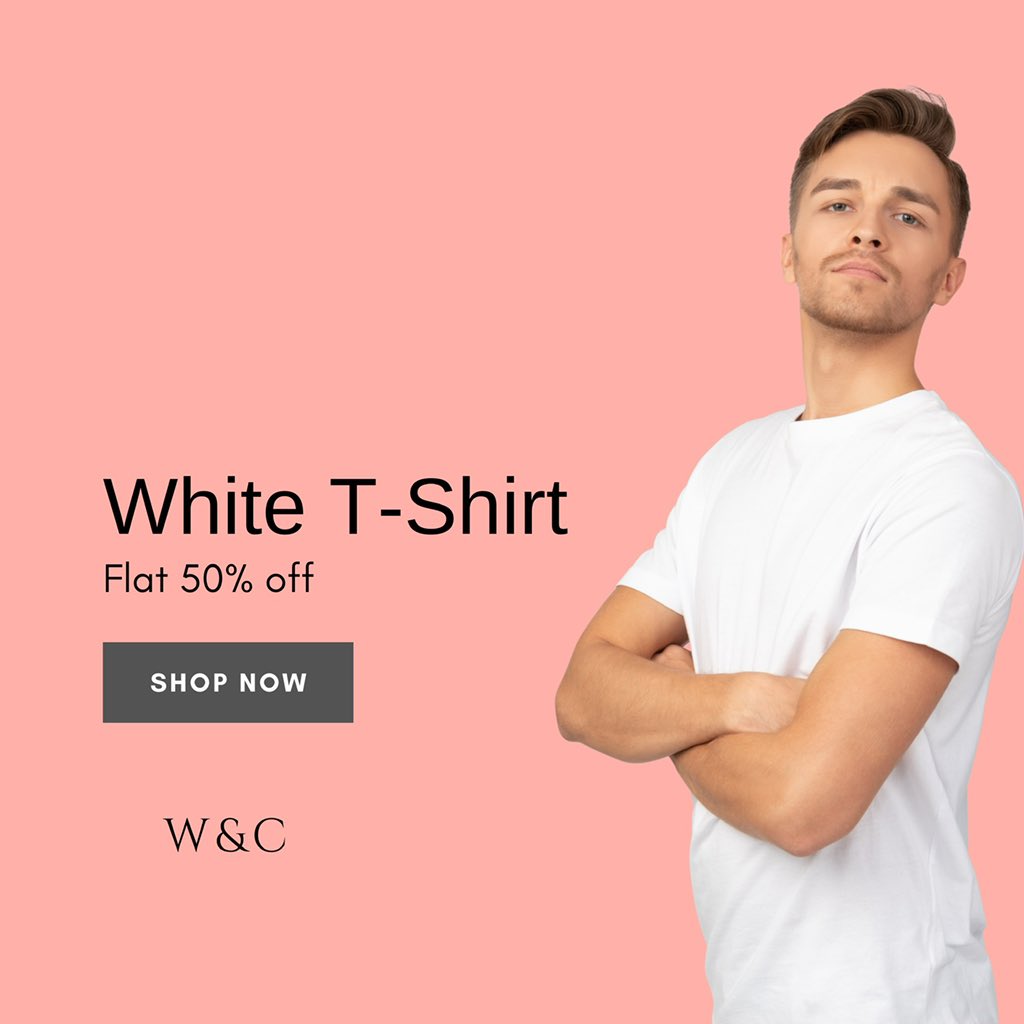 WardrobeCloset2's tweet photo. Feel the light, by wearing white. Plain white T-shirts on #Flat50PercentOff. Buy or order now from 
https://t.co/ScK0MW9mny
.
.
.
.
#Flat50PercentOff #Flat50Sale #menclothingstore #summer2022 #whitetshirts  #wcmenstore #mentshirts https://t.co/tCFaWmTHkp