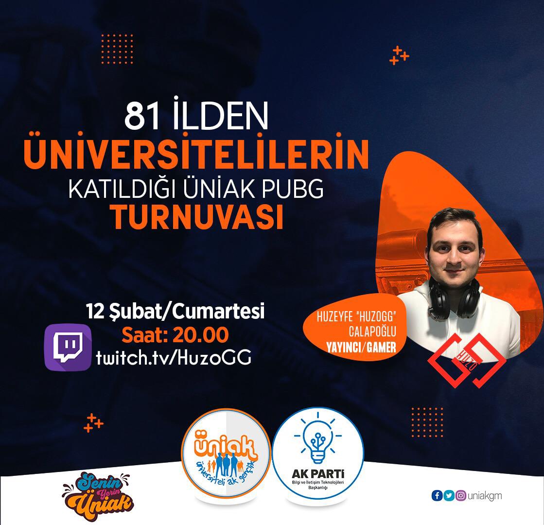 UniakGM's tweet photo. Hafta sonu Twitch’teyiz 🤩😎

81 İlden Üniversitelilerin Katılacağı ÜNİAK PUBG Turnuvasını bu Cumartesi, Huzogg’un moderatörlüğünde gerçekleştireceğiz 🎤

Abone olup, bildirimleri açmayı unutmayın 🙌🏻

🍳🎮👨🏻‍💻👩🏽‍💻 https://t.co/kReMYKTWT4