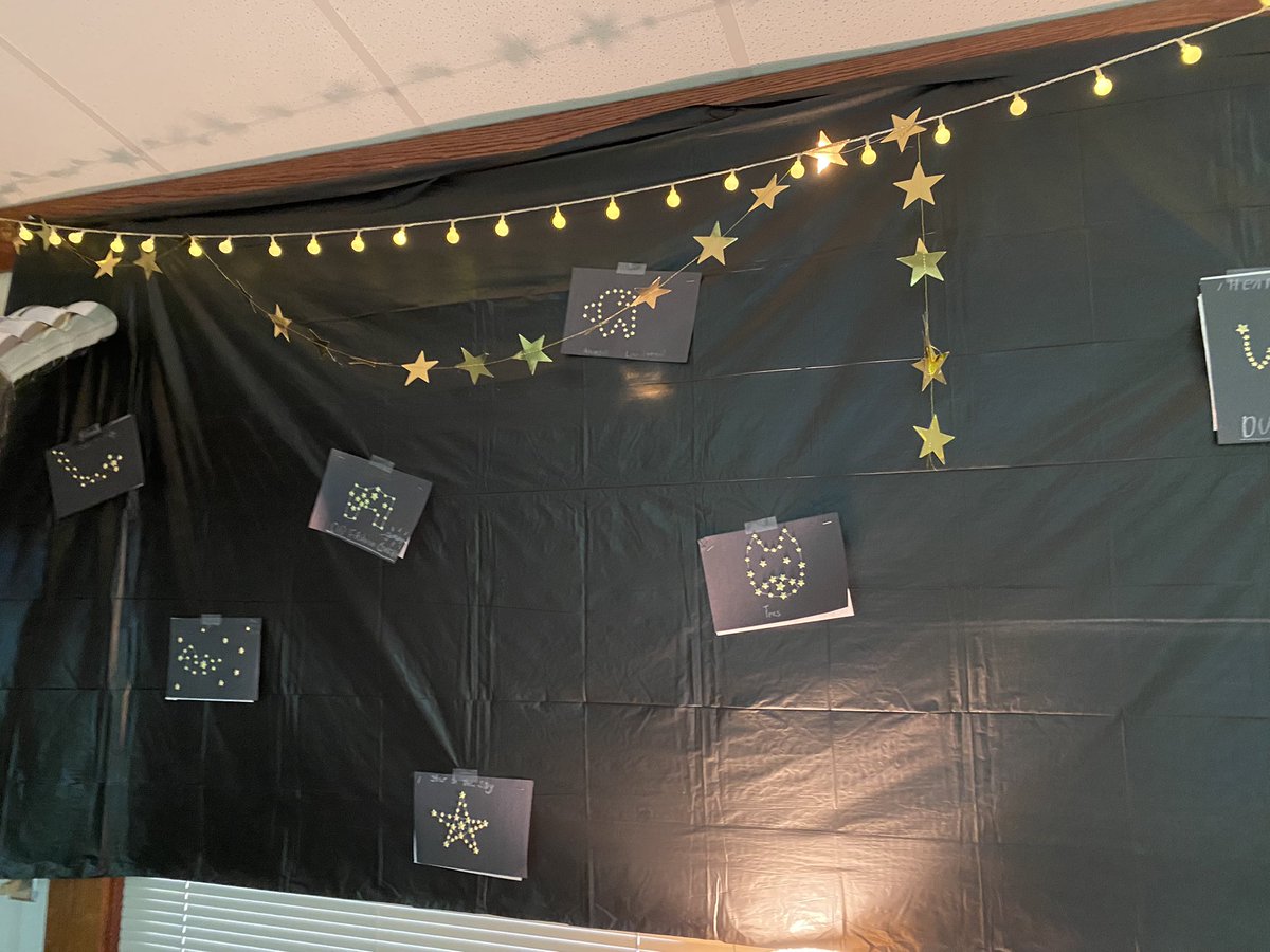 mrsoinmiddle's tweet photo. Kids created their own constellation and story to go along with it! Cross-curriculum at its finest! #scienceandwriting @LaurelOakElem @collierschools @CCPS_Curriculum https://t.co/ryehjxzzgQ