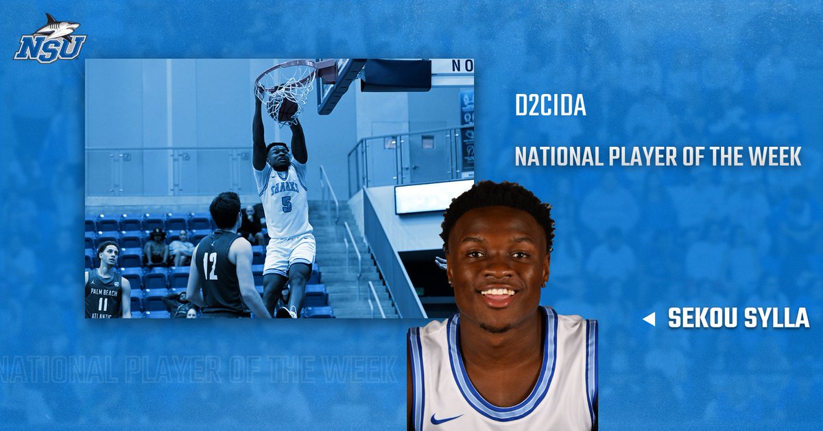 Sylla Selected as D2CIDA National Player of the Week

📖: nsusharks.com/news/2022/2/9/…

#PrepareToDominate