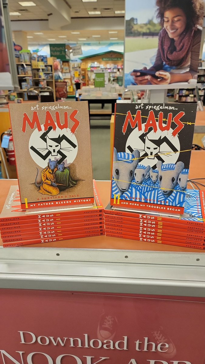 Part 2 of Maus just came in!  Discover the conclusion to the story.

#Maus #ArtSpiegelman #bannedbooks #BNBuzz #BNMagic #BNBookFun #OurBN