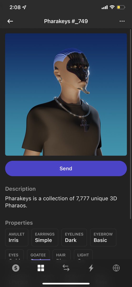 tterenceee's tweet photo. Just cop myself an undervalued @PharakeysNFT for 1.3 sol (common in rarity) and it got exchanged for an epic in rarity! Haha this shit is legit yo! Go sweep the floor if you can before it moons! Sick art and utility! 🌚🌚🌚 phara fam all the way! https://t.co/Pl9lgijloX