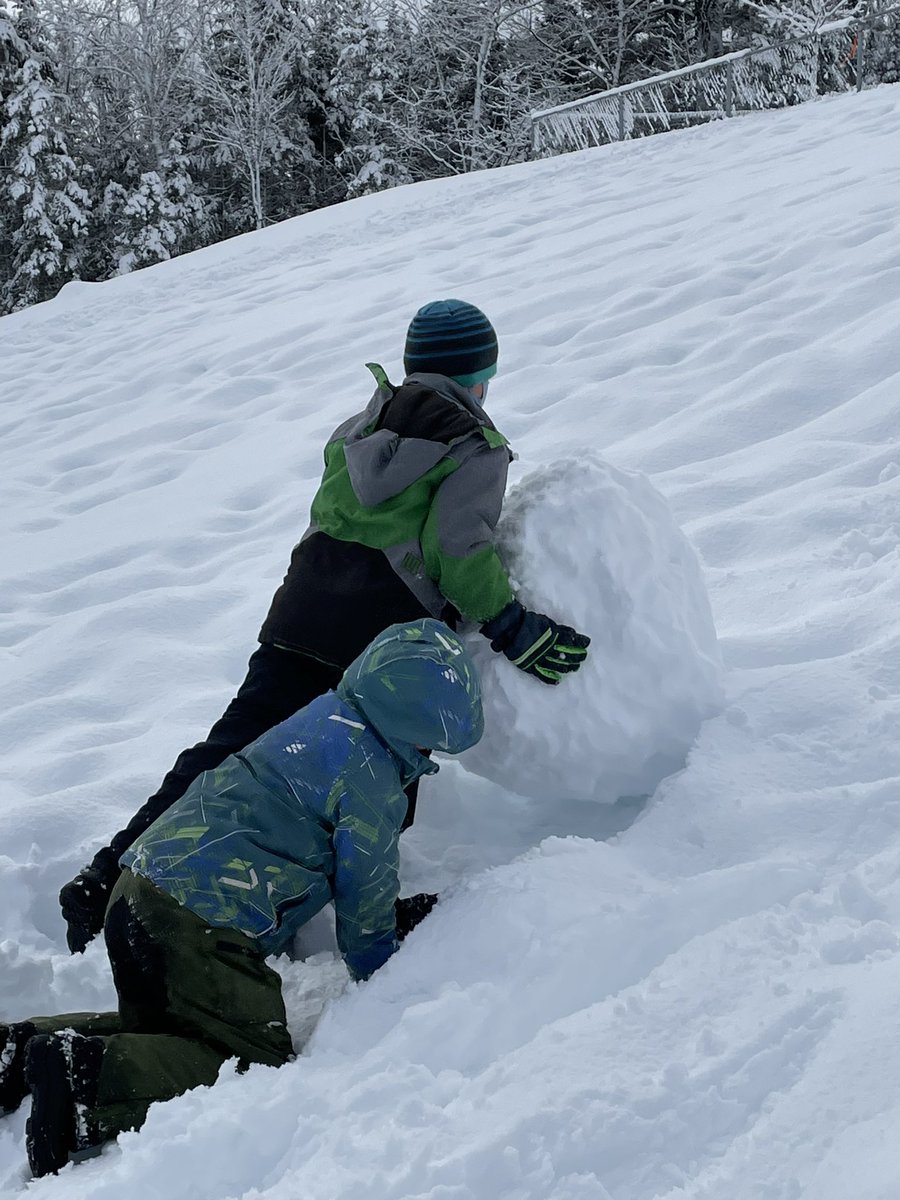 GNMES_News's tweet photo. Today our playground was a winter wonderland! ❄️ We are so grateful for the new snow to play in! We had so much fun sliding, climbing, rolling, snowman making, and jumping! @ASD_West #WinterWonderland #NBwinter #findingourgreatness https://t.co/6Z8EFtlN8P