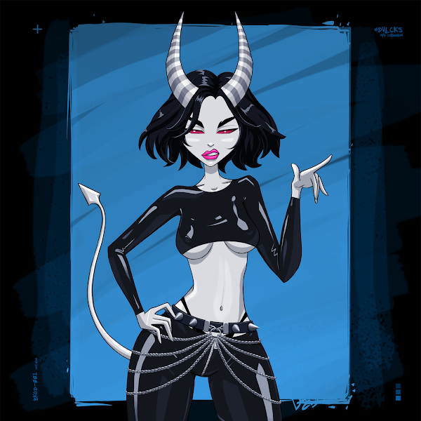 TheCoindicator's tweet photo. Just sniped this cool #devilchicks #NFT by @chicks_nft team. It's a woman-led project with really cool art. Just by hodling your chicks, you'll be rewarded with free airdrops in phases 2 &amp; 3. #womanInNFTs #WomeninNFTs https://t.co/4LA6EgFAtF