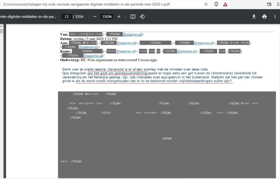 SimoneSays123's tweet image. Of je worst lust.. 

Deze mail komt uit de WOB verzoeken.

#HetIsKlaar #onverdeeldopen #OntbindHetOMT 

wobcovid19.rijksoverheid.nl/publicaties/69…