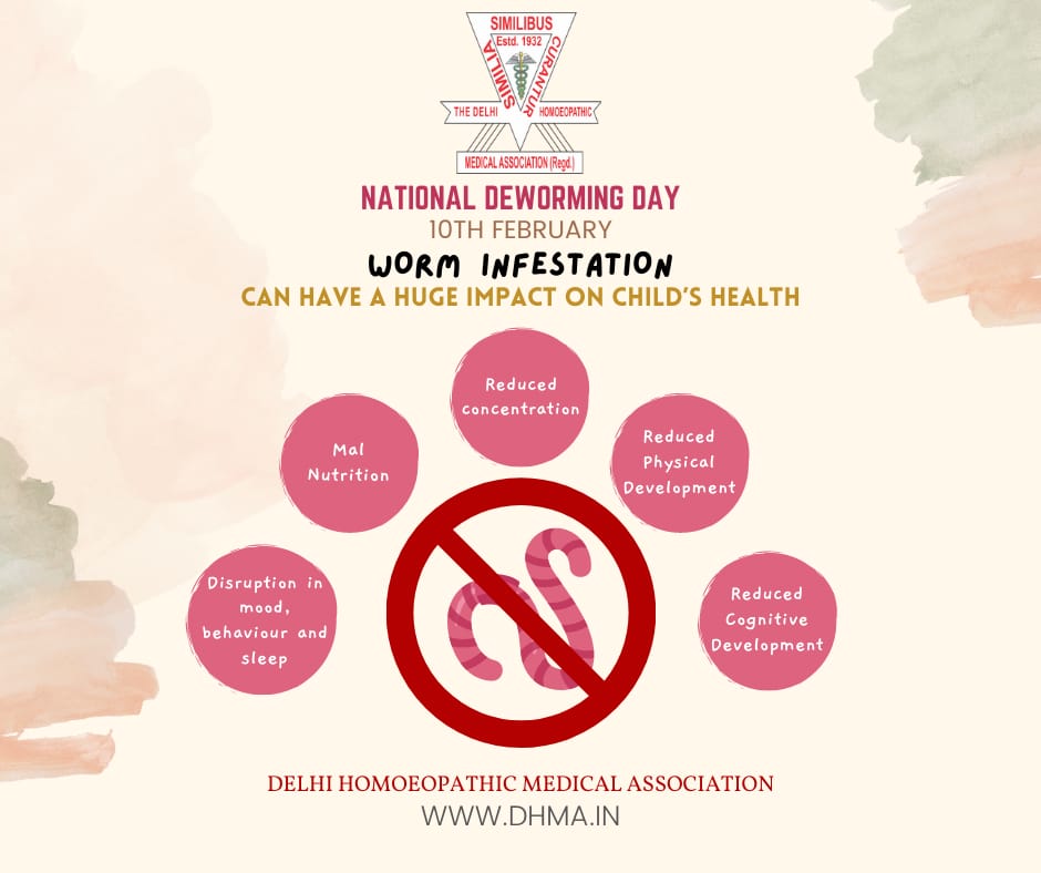 MedicalDelhi's tweet photo. *National Deworming Day* _*10th February*_
🪱🚫

*AIM*
To deworm the children of 1 to 19 years of age and improve their well-being.

Issued in public interest by DHMA
https://t.co/ZJYJxMoMsO

#NationalDewormingDay #dhma #homeopathy #Homeopathycure #deworming https://t.co/3xNgYFeb2a