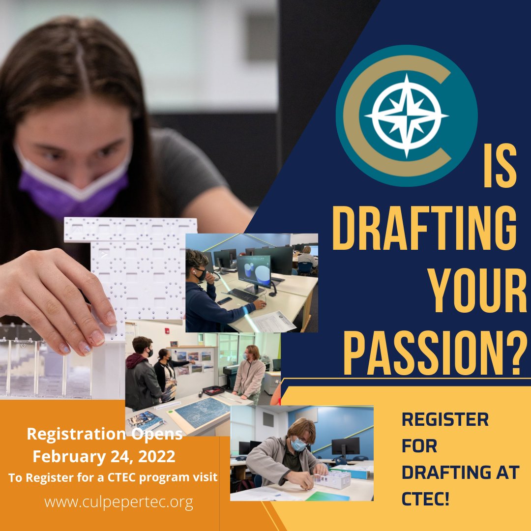 CCPSCCHSGuide's tweet image. Interested in CTEC? Registration is opening February 24th! It’s a great day to be a CTEC trailblazer, go seize opportunity.