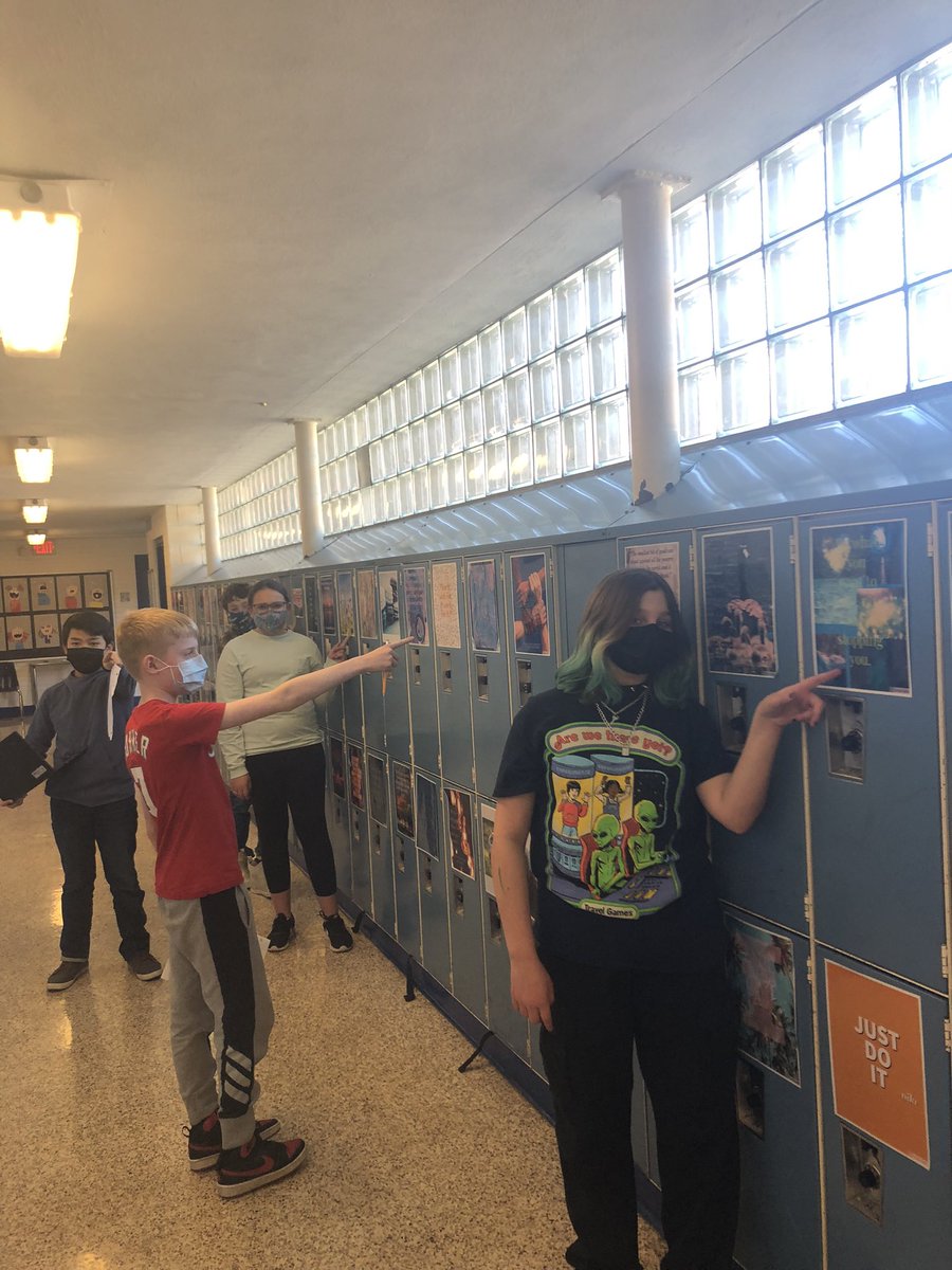 RELAHolliday's tweet photo. Who would’ve guessed that lockers could inspire a whole school! What’s your favorite inspirational quote? #notwaitingtolead #settingtoexample #staffandstudetsunite #EDLD510S22 #CS1 https://t.co/jSjJ2HSfzc