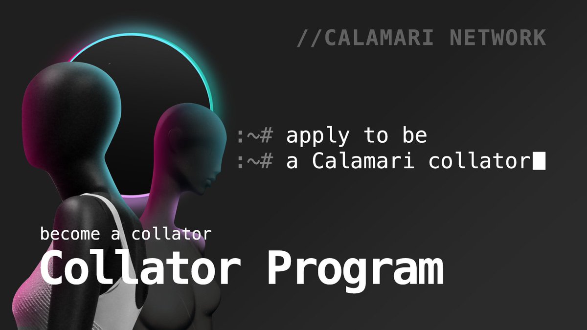 CalamariNetwork's tweet photo. The @CalamariNetwork Collator Program!

With the latest runtime upgrade, we have enabled the collator program for Calamari.  If you're interested in becoming a collator, fill out the application below.

https://t.co/slMeaPCNJ2 https://t.co/WM532yCX7u