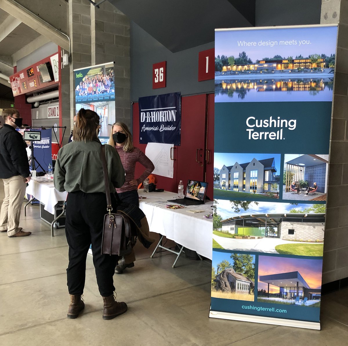 marniannmoore's tweet photo. We had a blast at the @WSUPullman #CareerFair yesterday! Thanks for hosting employers like @Cushing_Terrell. This is such a fantastic way to meet top talent coming out of our incredible universities. #TeamCushingTerrell #ArchitectureCareers #EngineeringCareers #WSU #GoCougs https://t.co/oxnDgWAa8u