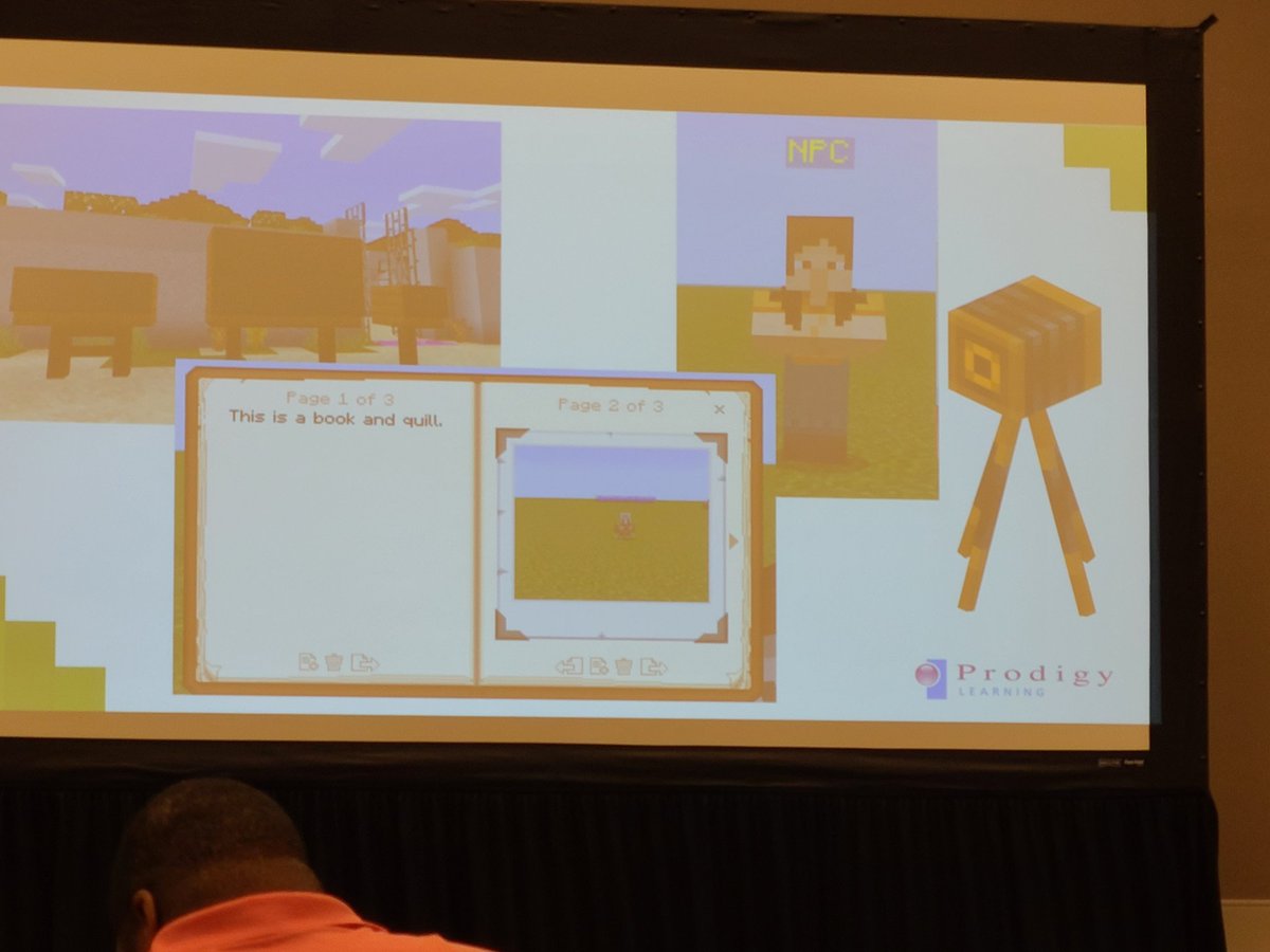 kgustin's tweet photo. Exploring Coding in Minecraft EDU with @TechisforGirls at #TCEA22 Love the toggle feature for scaffolding from blocks to script! Intriguing option for young coders who are already obsessed with Minecraft. #codingforkids #STEMeducation #DitchBook #tlap https://t.co/eHjRMrsZsw