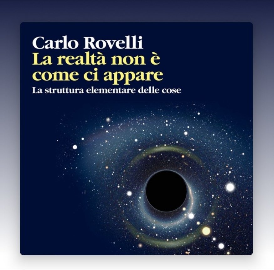 cplncl's tweet photo. "La realtà non è come ci appare"
Carlo Rovelli

Da Democrito ad Einstein, dalla Relatività (ristretta e generale) alla Gravità quantistica a loop ... e oltre. Divulgazione di altissimo livello.
#scienza https://t.co/5Ek8I1IfDN