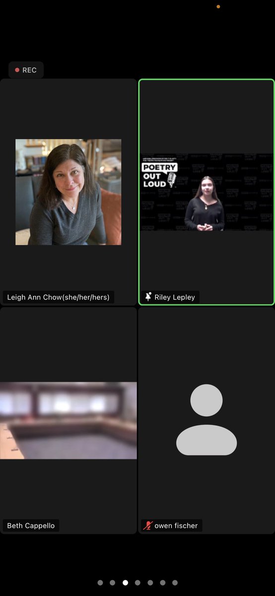 MrsChow1's tweet photo. @PoetryOutLoud is alive and well even if still via Zoom! Very #masdproud of @MASHSpeech member Riley Lepley who is participating in the regional competition this afternoon via Zoom. Good luck to all 11 of the talented students reciting today! https://t.co/W8Ow0iAnRv