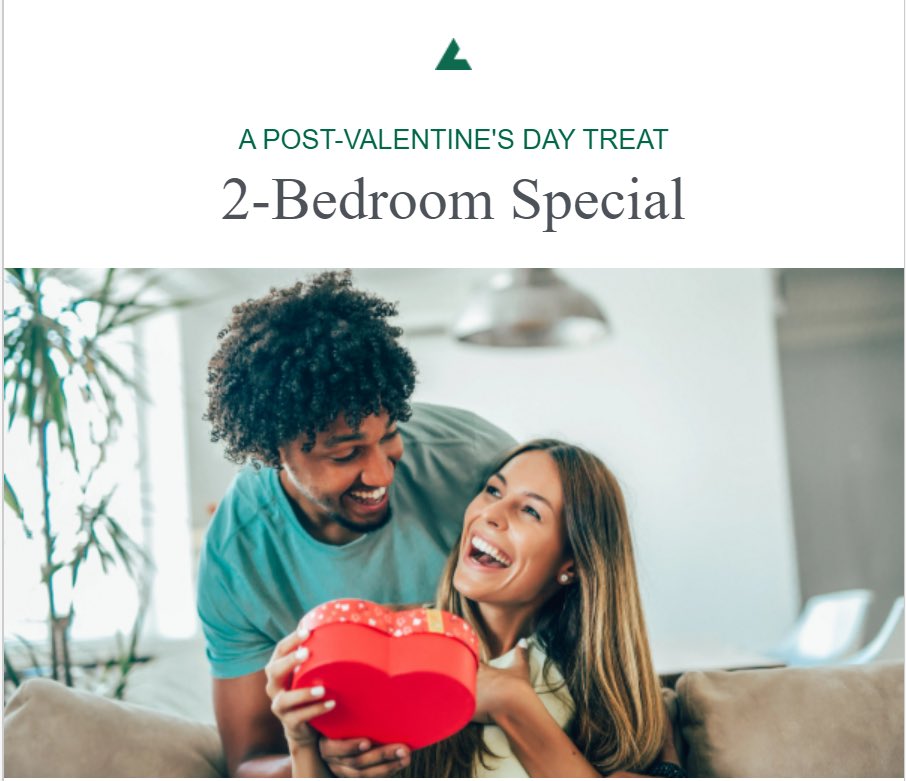 thelindleyapts's tweet photo. This sweet treat comes with a one-month off rent and to make it even sweeter, take A SECOND month off if you move in by February 15th! Visit us at https://t.co/6P8yv0aGls 

Schedule a tour with us 😊 https://t.co/H6xdRvOLho