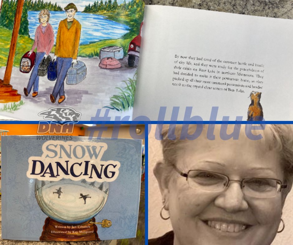 DNHSUPT's tweet photo. We’re pleased to be able to honor Jan Urbanek's legacy by purchasing several copies of her book for our students to enjoy! Copies of “Snow Dancing” are now available at all three of our school libraries. You can also find it on Amazon: https://t.co/W16uqgw5qx #rollblue https://t.co/hYZmogFjAj