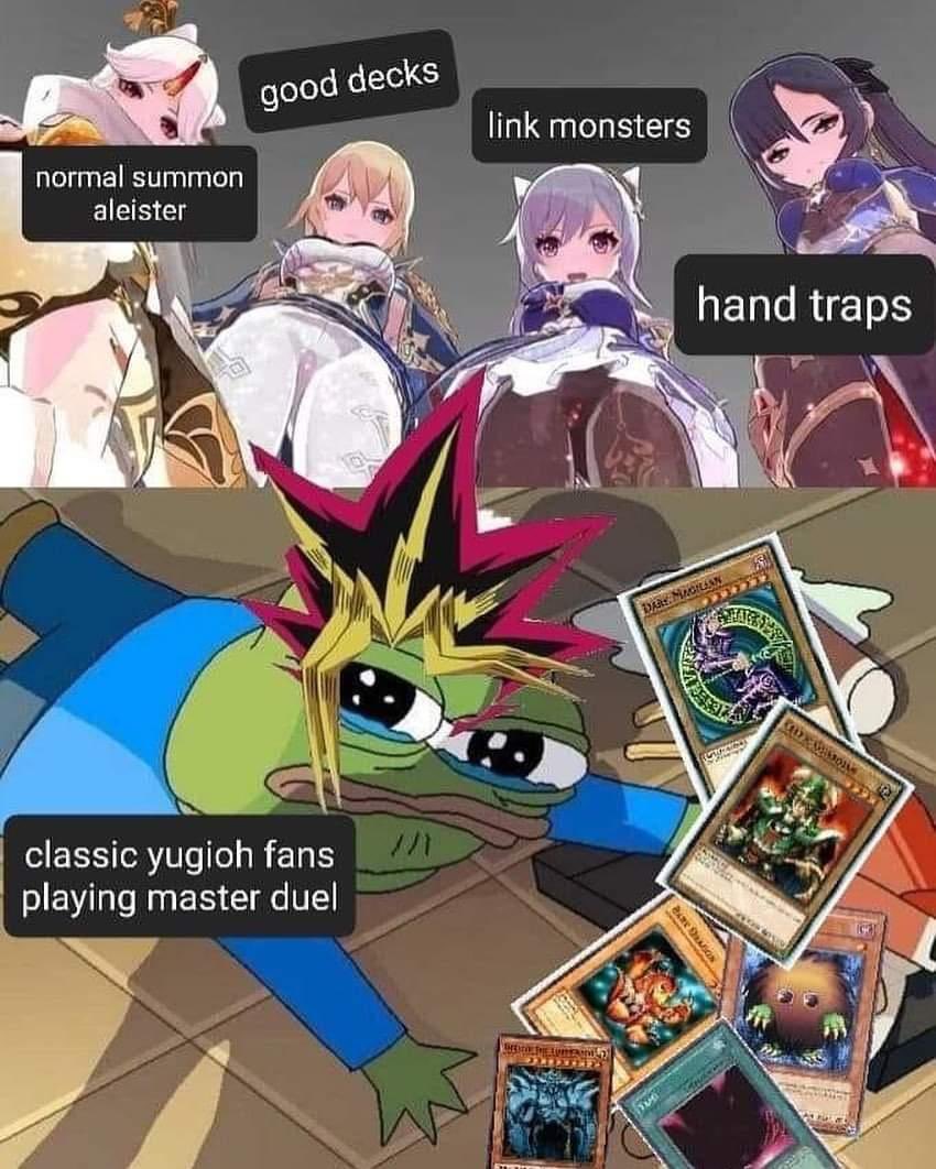 It's me. I am classic Yu-Gi-Oh fans.
