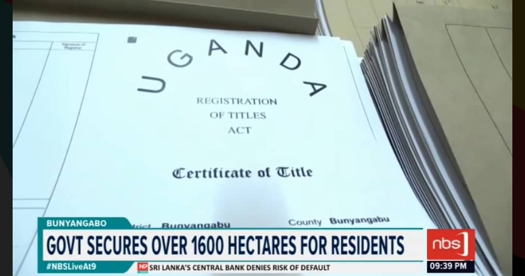 President Museveni is expected in Bunyangabo district to hand over thousands of land titles to residents.

According to Uganda Land Commission, this exercise aims to eliminate historical injustices by absentee landlords over bonified tenants.

#NBSLiveAt9 #NBSUpdates