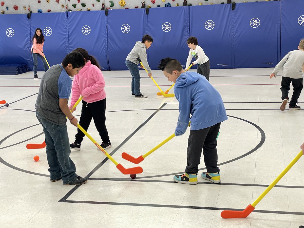 Other than getting the scooters out, there’s no PE unit better than hockey! #npspanthers