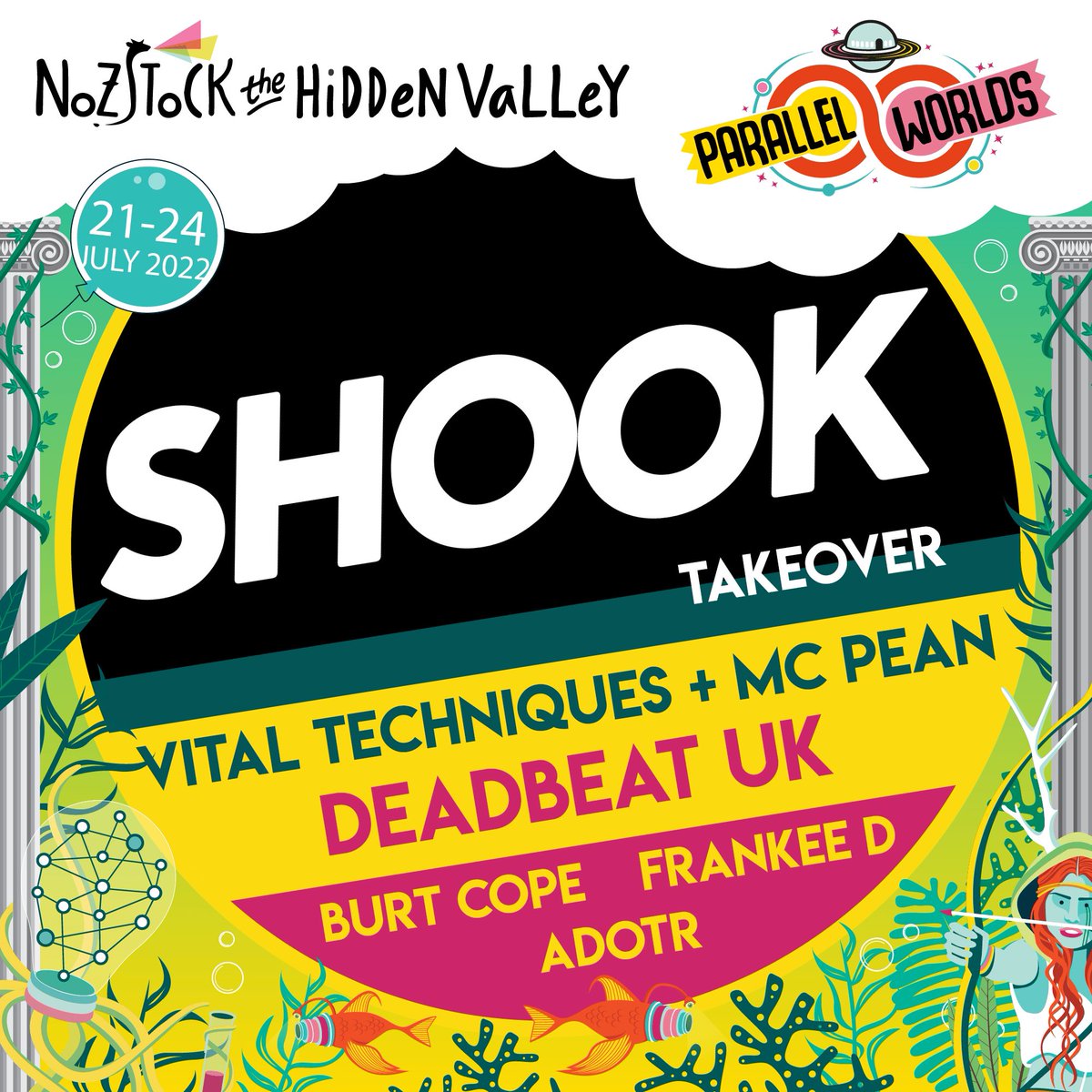 We are back at <a href="/Nozstock/">Nozstock Festival</a> festival this year! Bringing <a href="/VitalTechniques/">Vital Techniques</a> <a href="/DDBTUK/">Deadbeat UK</a> <a href="/burt_cope/">Burt Cope</a> and more with us! 🎉