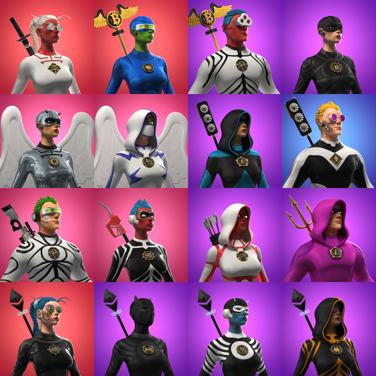 StealthM4NFT's tweet photo. My full @metaguardians squad of 16!
#metaguardians #NFT #Metaverse #Decentraland #moon https://t.co/DIYANqPGXY