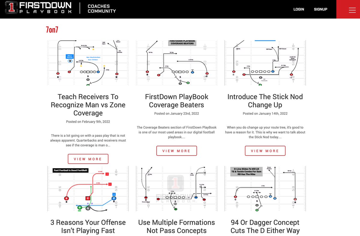 FDPlayBook's tweet image. No the FirstDown PlayBook Coaches Community site is not the #DrawAndEdit tool. It's just free ball for you very single day. Just because we can. This #7on7 page is just one part of it. 
blog.firstdownplaybook.com/category/7on7

#FootballPlays #FootBallPlayBook #YouthFootBall #HighSchoolFootBall