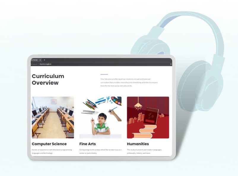 MagleDigital's tweet photo. We gave Tiny Tots School’s website a fresh and exciting makeover that makes the process of LMS as easy as ever! 

We streamlined the UX of website, educating the visitors through informative content and illustrations. 
It’s the whole process of humanising the website! https://t.co/S1WuV9Ob7i