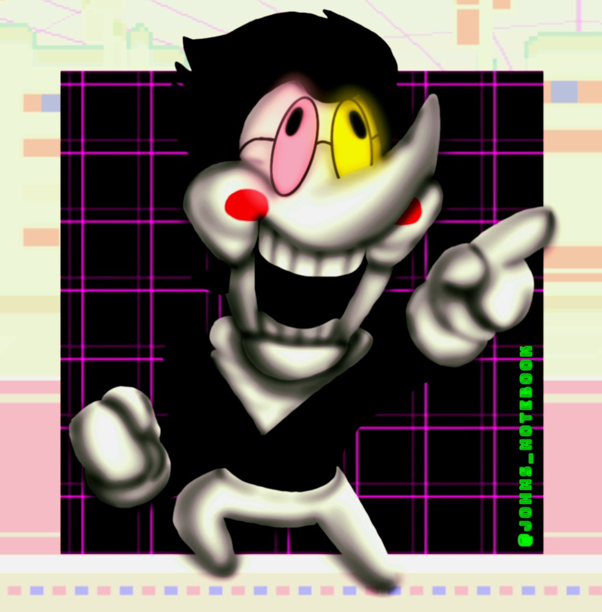 johns_notebook's tweet photo. wanna make a [ BIG DEAL ] kid?
#spamtonfanart #deltarunefanart #drawing #DigitalArtist #ilustration https://t.co/P8lBEyHrjA