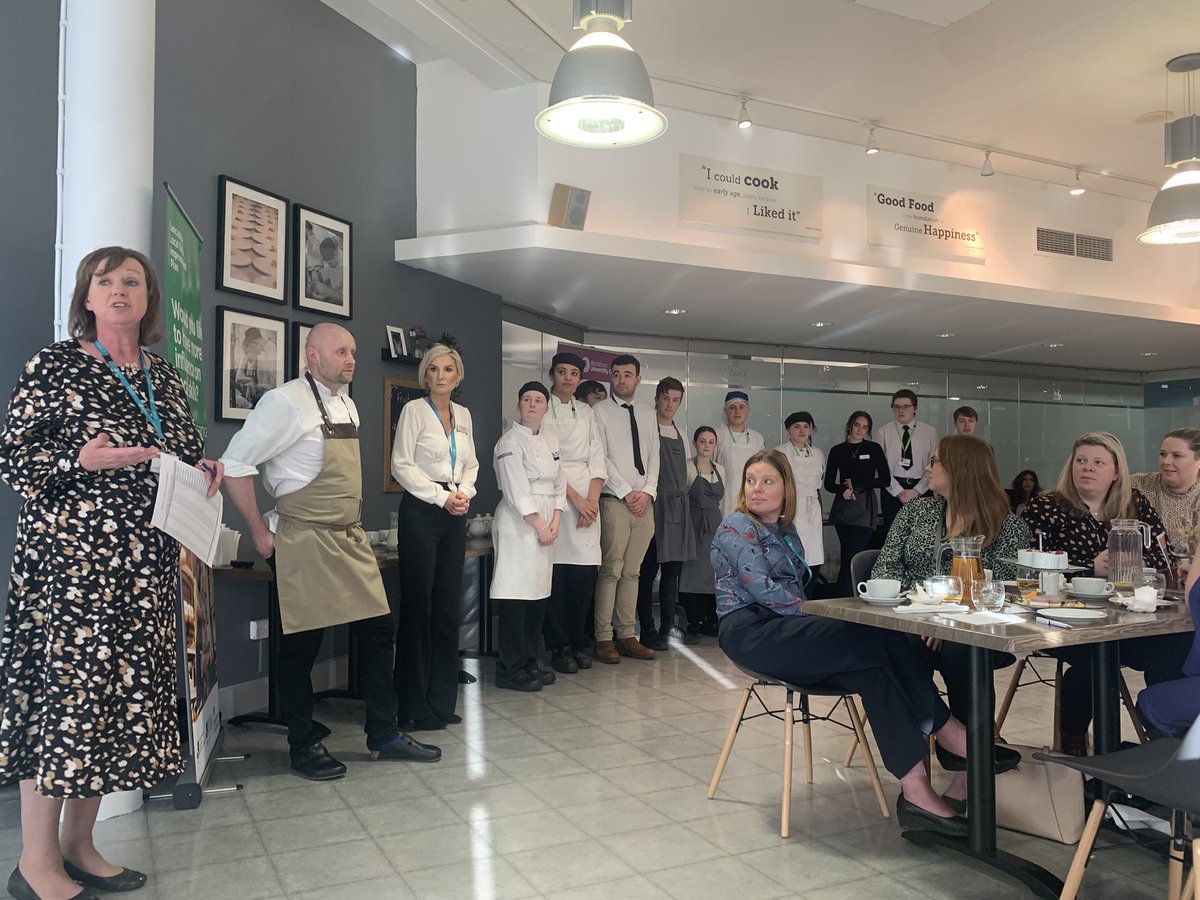 MichelleMellor_'s tweet photo. An informative update from @LancashireLsip - lots of progress made  by @GeoffPMason &amp; the chamber teams. 
The students from @bbcollege #hospitality department really shone bright producing a delicious lunch.
Really delighted  to receive recognition for our team too. https://t.co/6h5fzFaseq