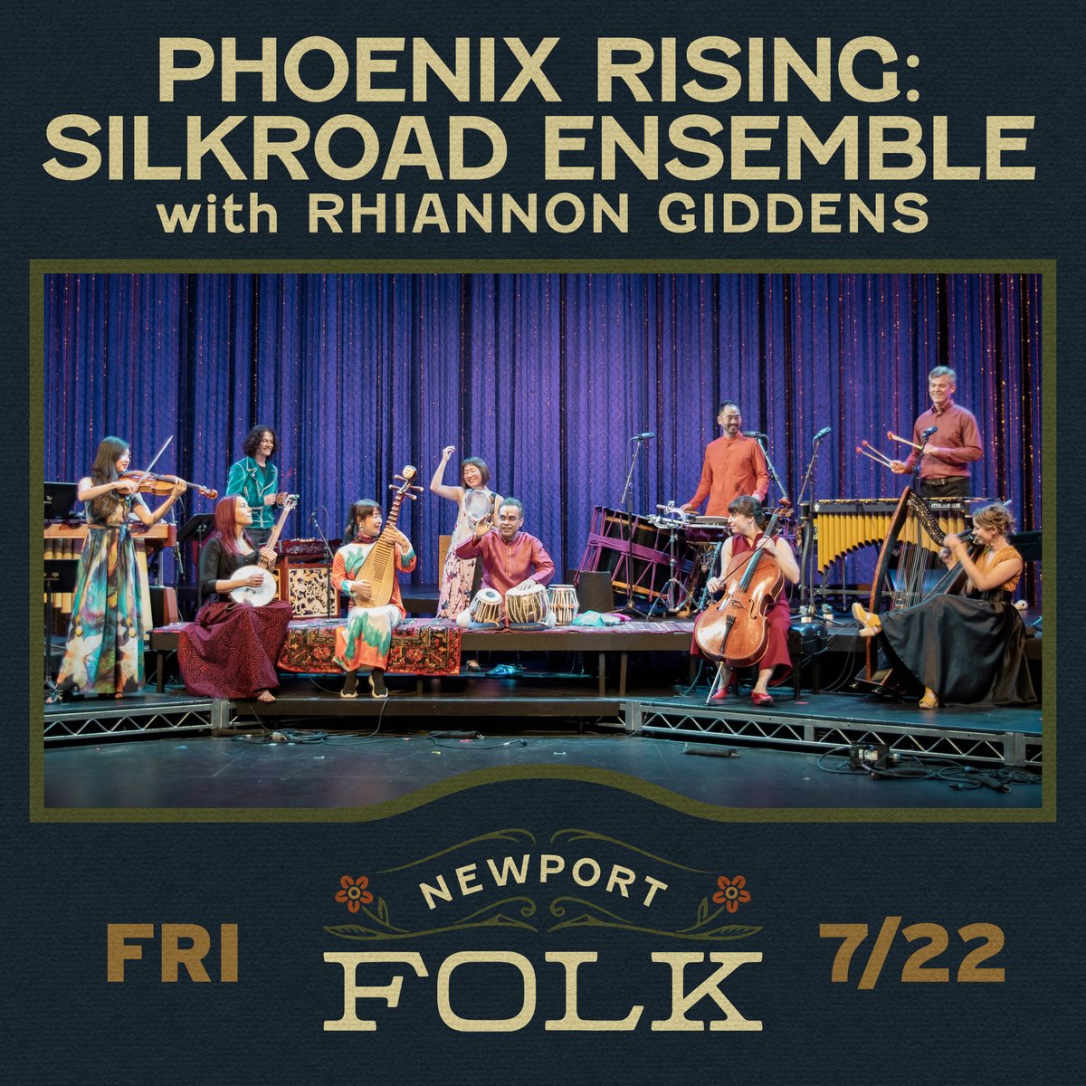 Can’t wait for my two families to meet. <a href="/silkroadproject/">SILKROAD</a> is taking on <a href="/Newportfolkfest/">Newport Folk Fest</a> this year. This is gonna be fun. 🥳