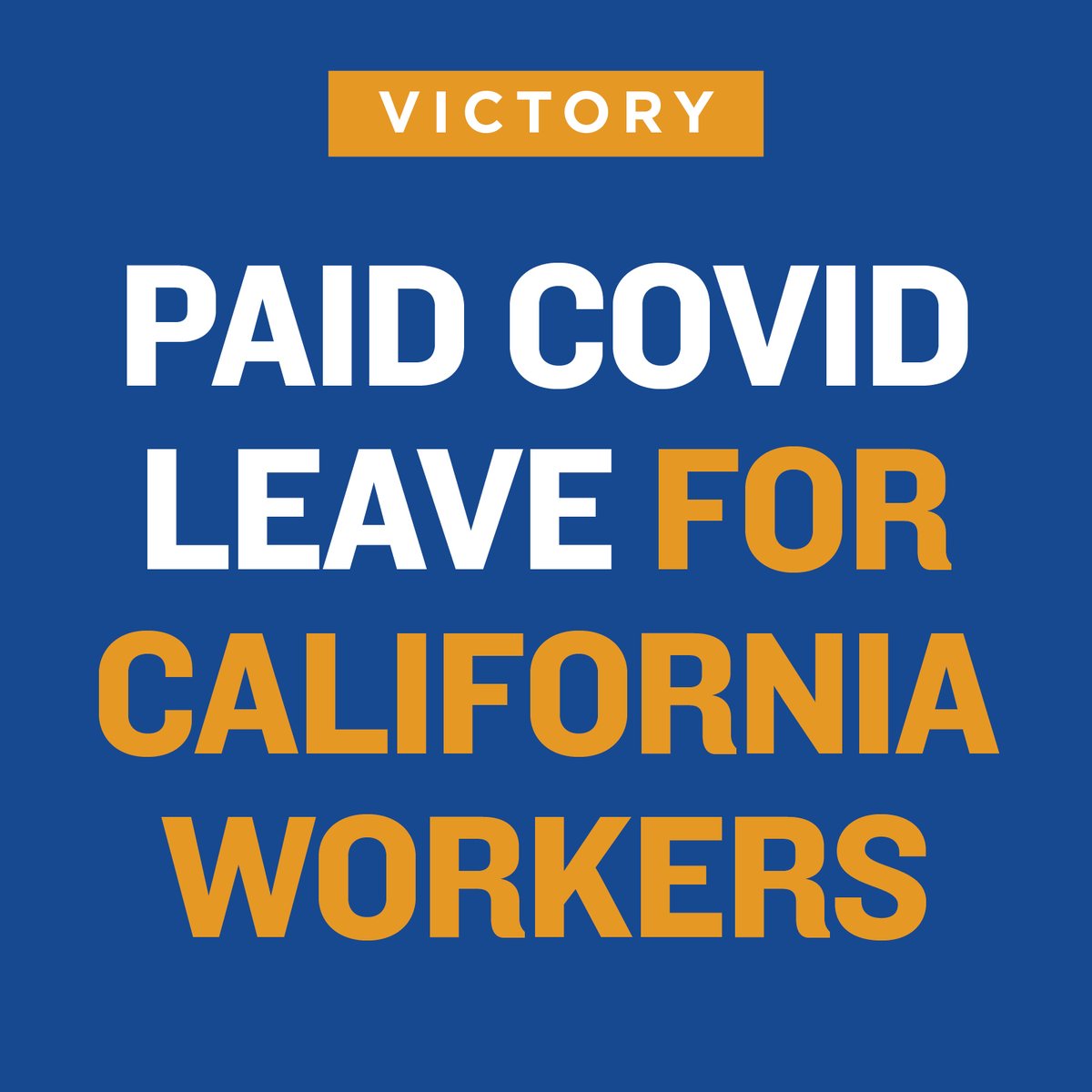 seiu_uhw's tweet photo. Success! Governor Newsom just signed a new bill requiring California companies to provide employees with up to 80 hours of paid sick leave for COVID illness, quarantining, receiving vaccinations and recovering from any side effects. #PaidSickDaysNow https://t.co/apk8B6ONZd