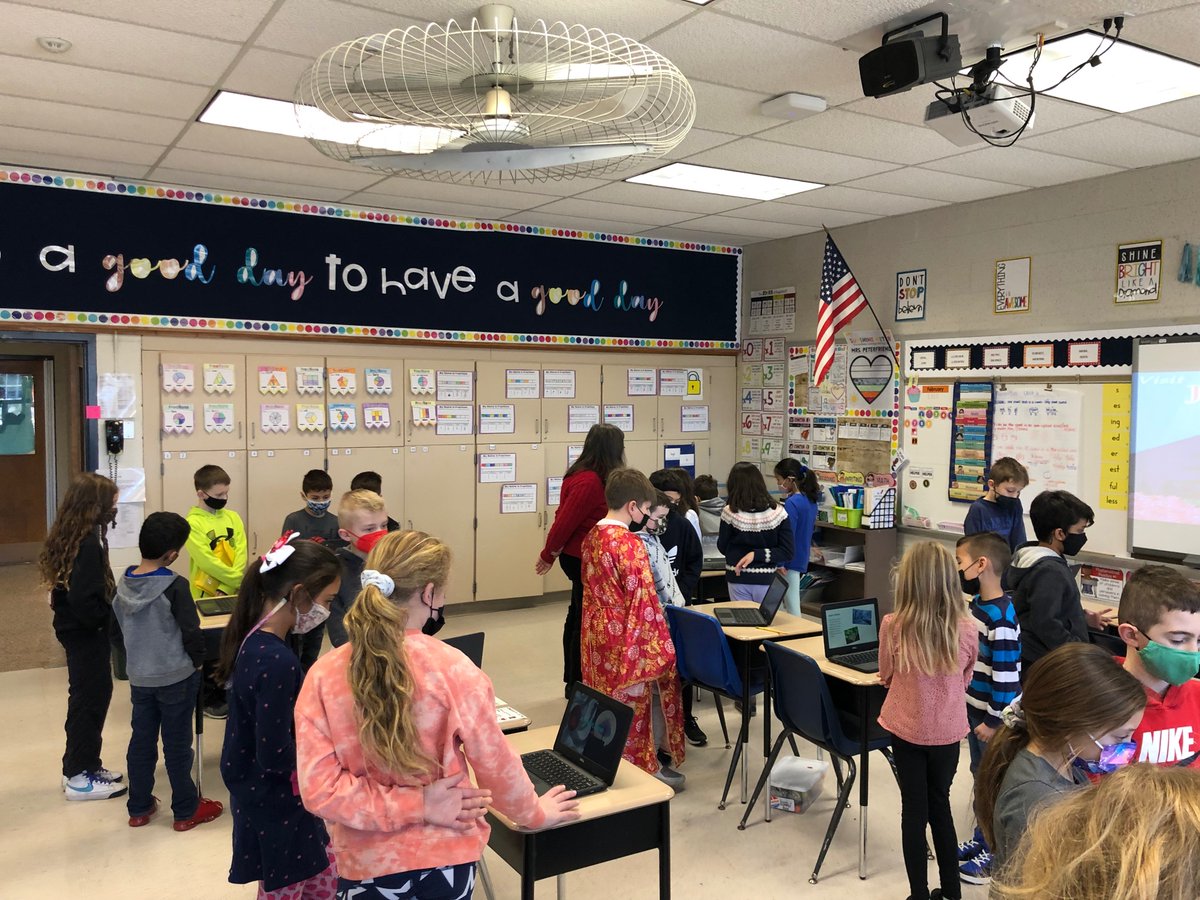 Our third graders shared their learning with our second graders today!