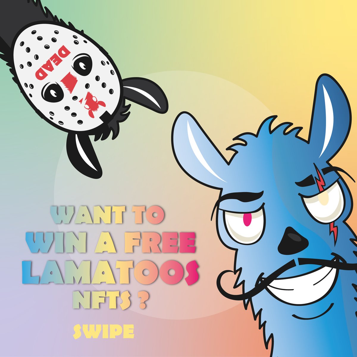 lamatoos's tweet photo. Want to win a Free Lamatoos NFTS ??? #NFT #Discord https://t.co/ksGswXKwt0