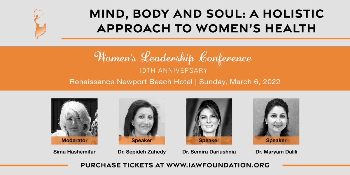 IAWFoundation's tweet photo. #IAWFConference Panel Spotlight: Mind, Body and Soul: A Holistic Approach to Women’s Health - Join us for an invigorating discussion where we focus on prevention and opportunities to improve one’s mental, physical and emotional health. Learn more at https://t.co/eTR1KT2JYt. https://t.co/LKyiwKGaAa