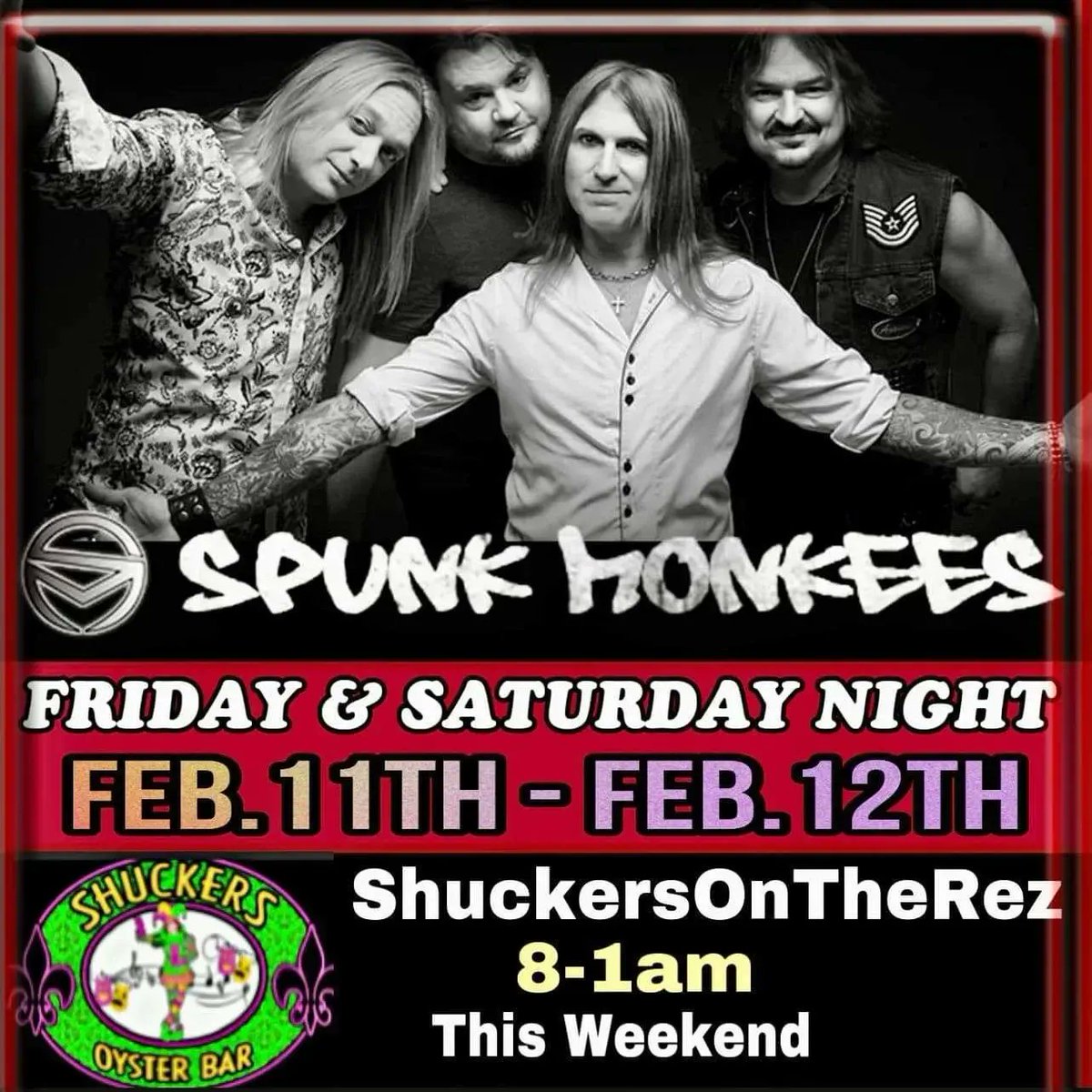 mattspunkm's tweet photo. Hey Jackson! We're coming. Acoustic Thursday  and full rock show Friday and Saturday! #shuckers https://t.co/W9bLusrfLK