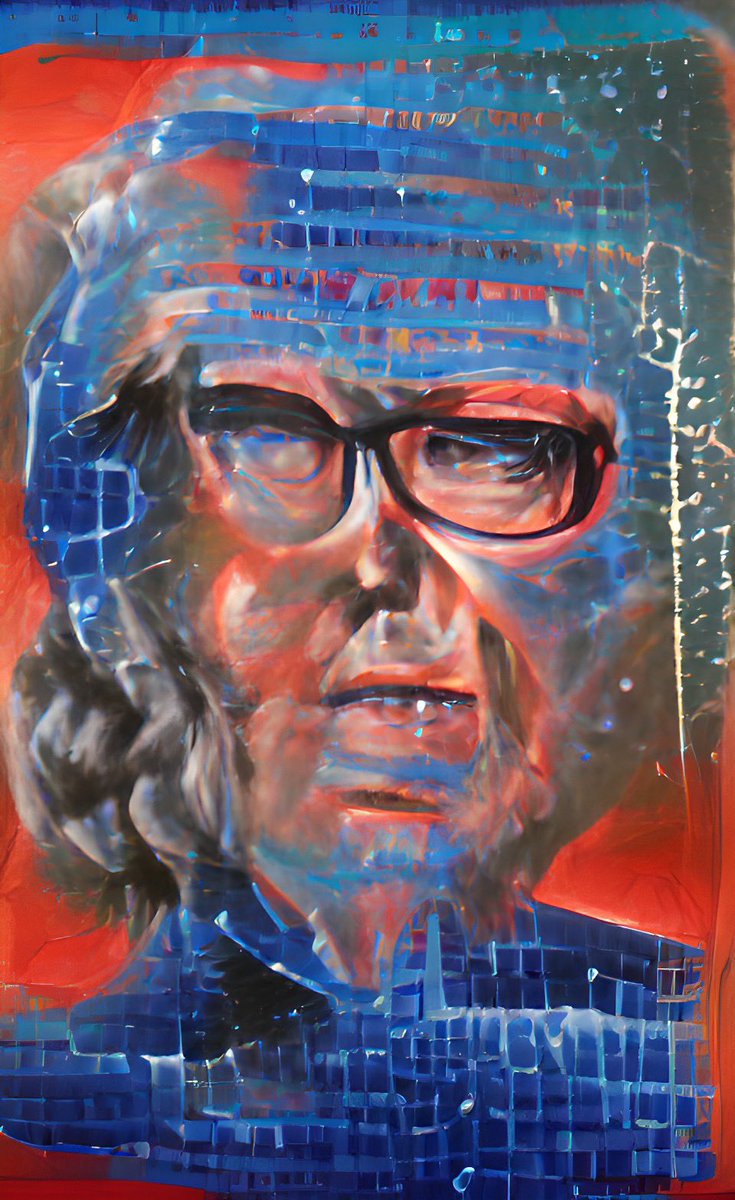 MtvAuroras's tweet photo. In “All Father” collection you will see all father “ Isaac Asimov “ through the eyes of his own creation .. an AI 

I still can say AI never had sufficient data to look beyond the results #MultiVAC_Global $MTV @MultiVAC_Global @MTV_Art https://t.co/V6pX3zTg3F