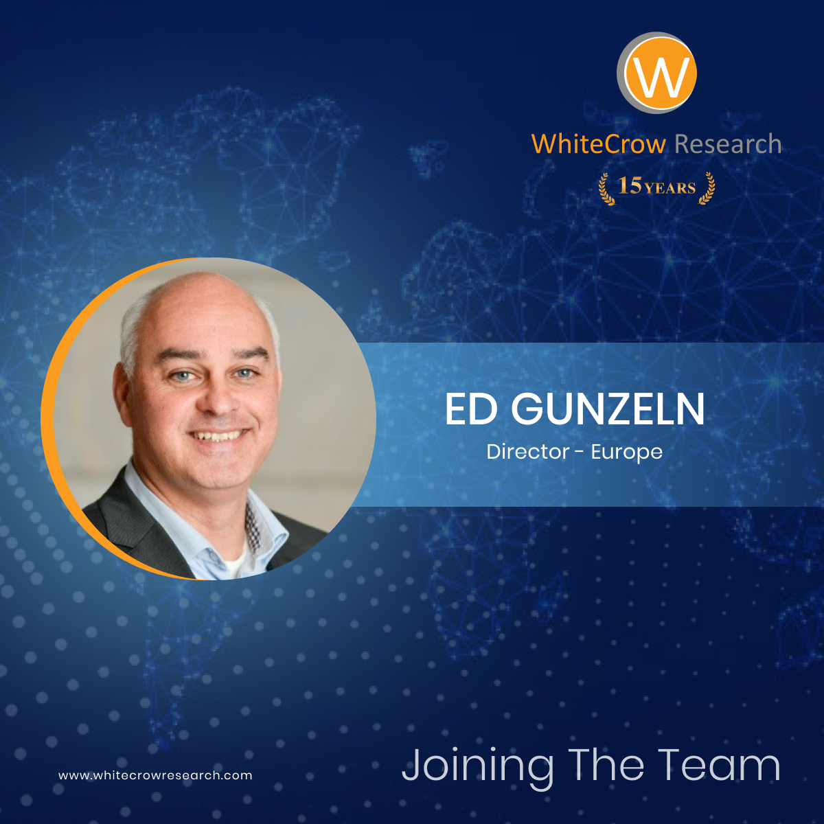 WhiteCrowRPO's tweet photo. We are delighted to welcome Ed Gunzeln to join our #leadership team! Ed, who is a #globalthoughtleader with 25+ years of experience in #TalentAcquisition, joins us as Director - Europe after a very successful career in a leading multinational organization. 
#GlobalLeader #Europe https://t.co/39xbMSyIXT