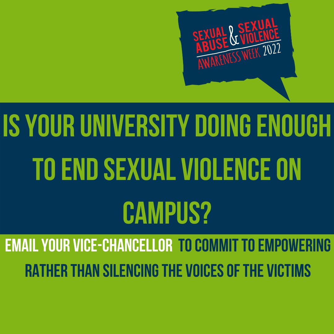 YoungGreenParty's tweet photo. 📢 This Sexual Abuse and Sexual Violence Awareness week @NotOnMyCampusUK and @nusuk have a day of action to ask Vice-Chancellors to sign the Pledge to stop using NDAs for complaints about sexual harassment, bullying and misconduct!

Write to your VC 👉https://t.co/OZKLU2HjeX https://t.co/JhrfXeMX2e