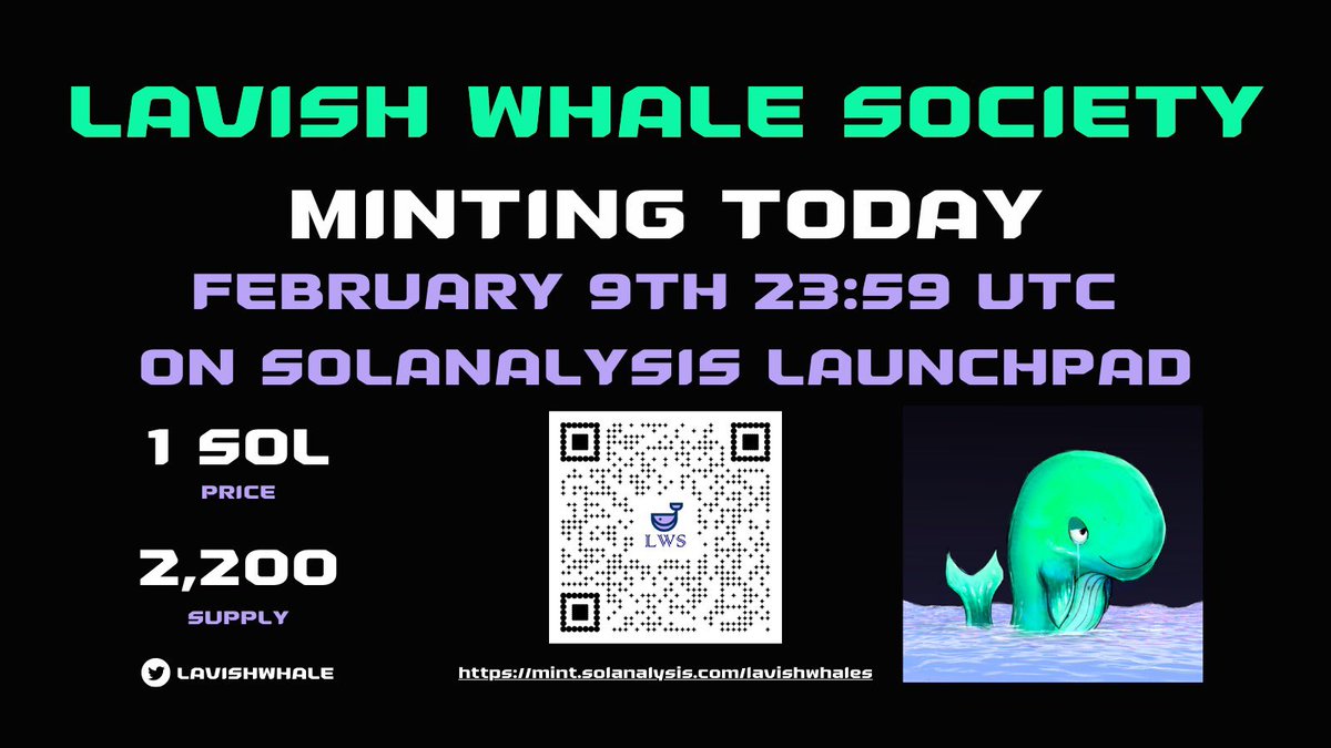NFTEngine_'s tweet image. We plan on delivering instant utility to our holders!

We will provide actual, legitimate value to all of our holders immediately. Holders will have access to the beta version of the Solana Whale Wallet Tracker after minting has concluded! 🤝

mint.solanalysis.com/lavishwhales