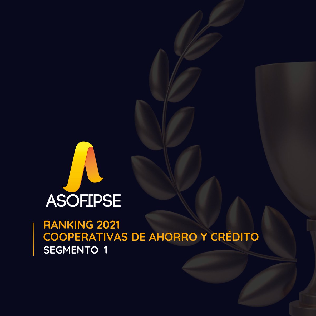 Asofipse's tweet photo. 🏆 𝐑𝐀𝐍𝐊𝐈𝐍𝐆 𝐂𝐎𝐀𝐂𝐒 𝟐𝟎𝟐𝟏 - 𝐒𝐄𝐆𝐌𝐄𝐍𝐓𝐎 𝟏
Conoce el Ranking de las cooperativas de ahorro y crédito del Segmento 1 según sus rendimientos y principales cuentas con corte a diciembre 2021. #SomosASOFIPSE #GeneramosConfianza https://t.co/rSShEoFR4x