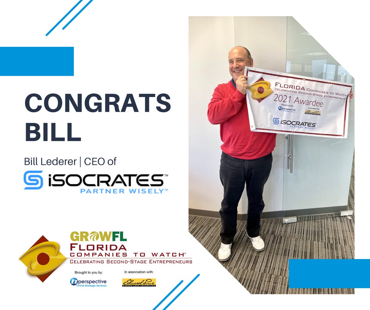 It's another day for celebration! Nperspective CFO &amp; Strategic Services' Michelle Walker dropped off a celebration box of goodies to #FCTW Honoree Bill Lederer - CEO of iSocrates! Congrats to Bill and the team at iSocrates! 🎉🎉🎉