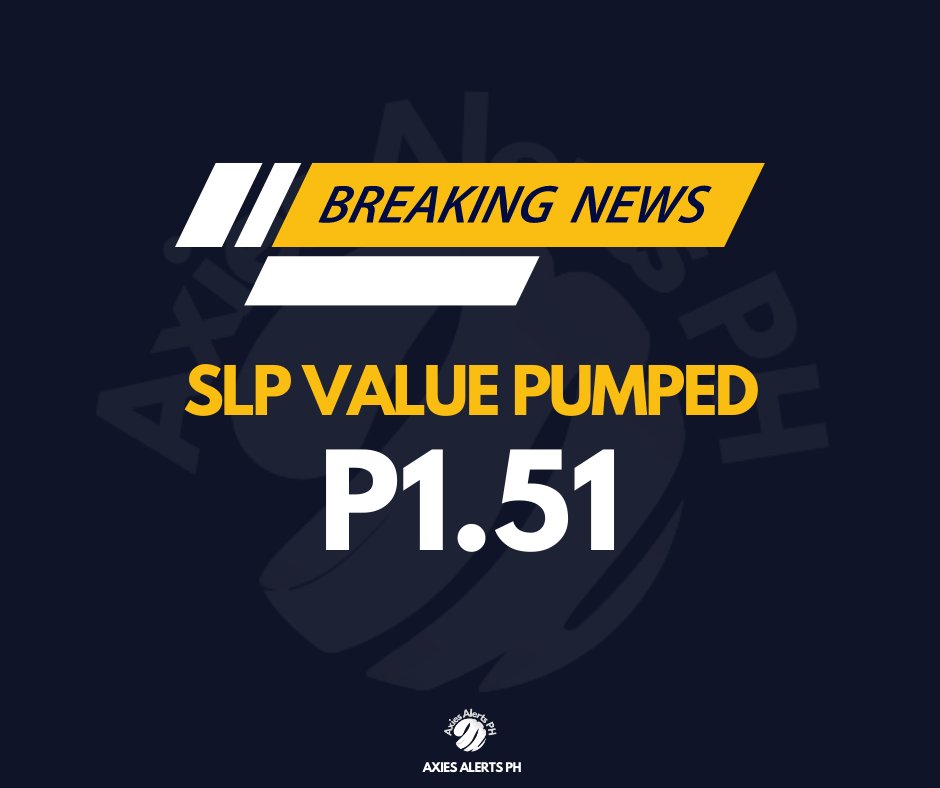 YGGAlerts's tweet photo. BREAKING: SLP Value pumped at P1.51 as of 3:00 AM. 55% 24-hour change.

This update is brought to you by @pdaxph, our trusted cryptocurrency trading platform.

Source: https://t.co/zHHqvp7OT9

#AxiesUpdates https://t.co/z6x3TpfbbJ