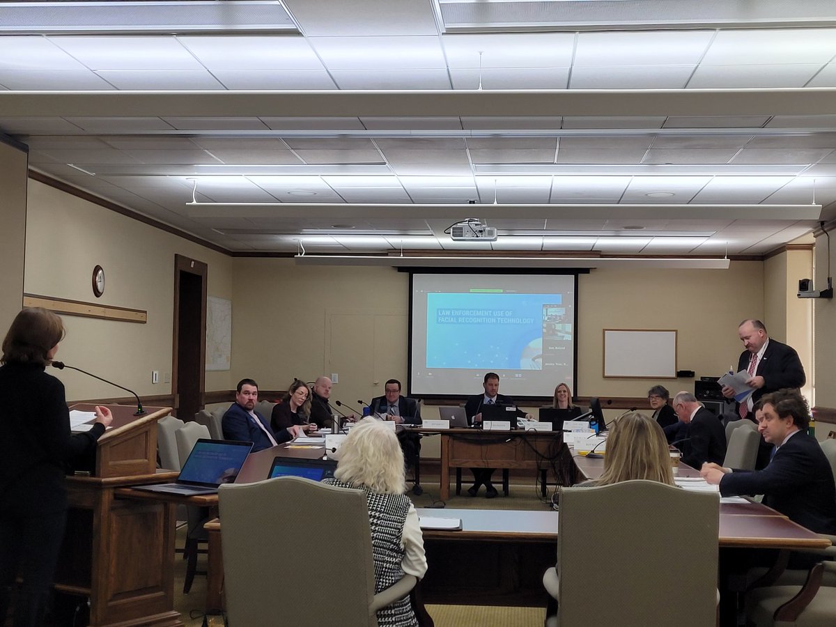MTHouseDems's tweet photo. House Dems @KatieSullivanMT, @DerekRep &amp; Alice Buckley working to protect Montanans' privacy at today's committee meeting on government use of facial recognition technology. https://t.co/RlfnZ5mCCX