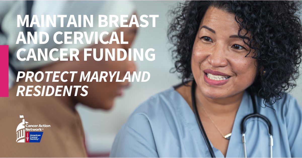 ACSCAN_MD's tweet photo. Finding breast and cervical cancer early increases the opportunity for effective treatment and patient survival. Maryland’s Breast and Cervical Cancer Program provides this service free of charge for uninsured & underinsured women. #MaintainBCCPFunding #MDCancerActionWeek https://t.co/B3JEMlLn3V