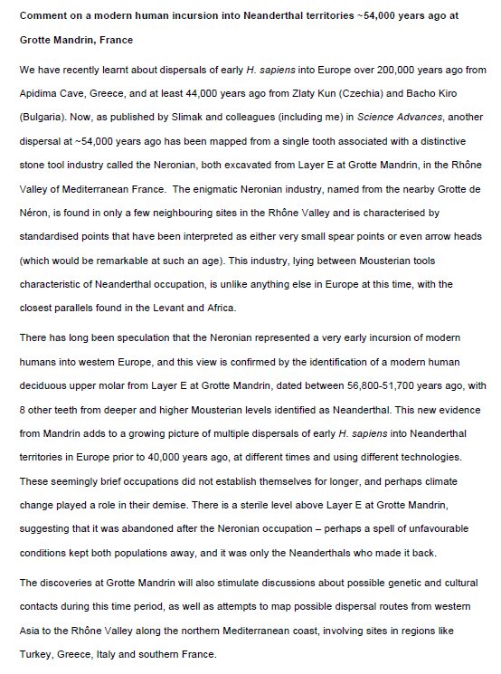 Chris Stringer tweet media