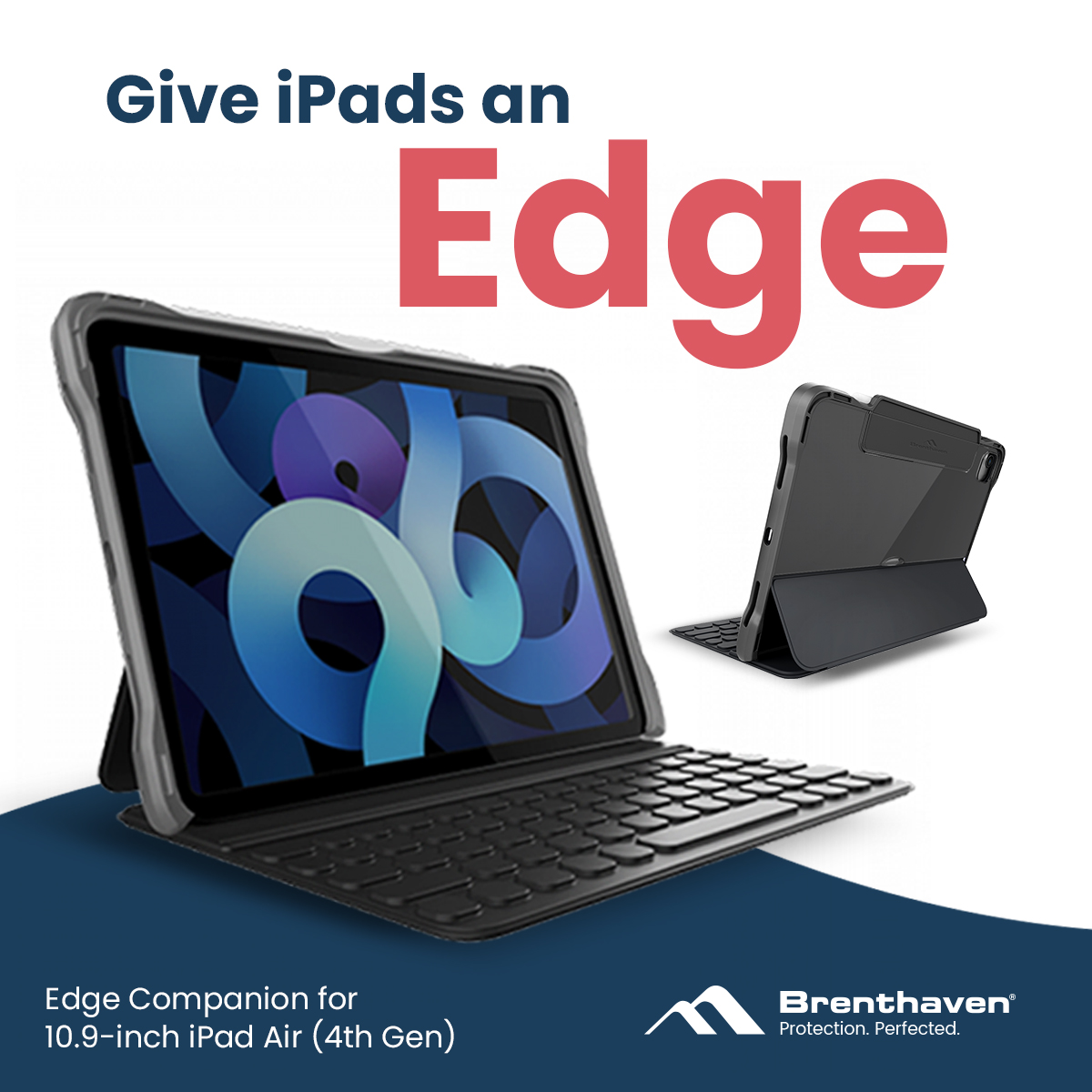 Get comprehensive iPad protection for high school and college students. The Edge Companion case has superior drop protection, a window for asset tags, easy Magic Keyboard access, and an Apple Pencil holder. Protection perfected.

#K12 #EdTech #iPad